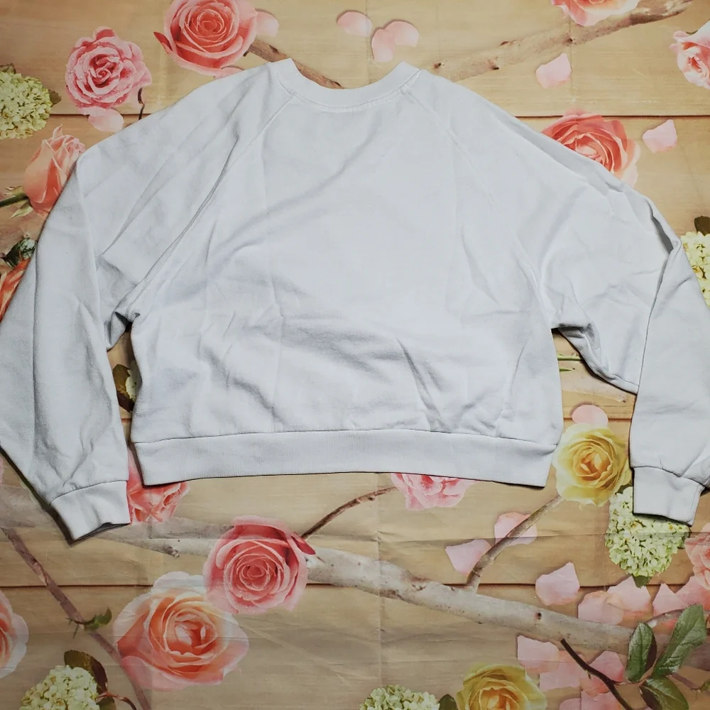 Levi's cropped white sweatshirt - Picture 6 of 9